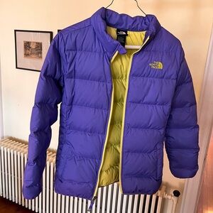North Face Girls Purple Puffer Jacket